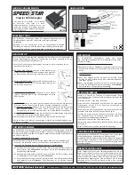 Preview for 1 page of Robitronic Speedstar2 Operating Instructions