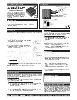 Preview for 2 page of Robitronic Speedstar2 Operating Instructions