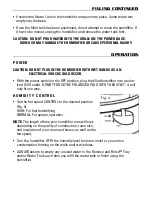 Preview for 5 page of Robitussin DH-832 Series Owner'S Manual