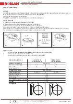 Предварительный просмотр 2 страницы ROBLAN ICEIP44FRW18F Instruction Manual