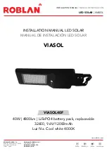 Preview for 1 page of ROBLAN VIASOL Installation Manual