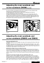 Предварительный просмотр 21 страницы Robland Z400 EL Manual