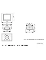 Предварительный просмотр 1 страницы ROBLIN ACTIS PRO 5741 ELETRO SM Dimensions