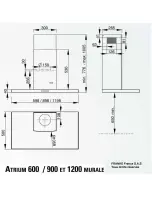 ROBLIN ATRIUM 1200 - DIMENSIONS MURALE Dimensions предпросмотр