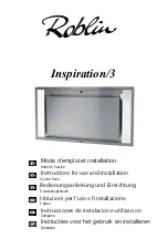 ROBLIN Inspiration/3 Instructions For Use And Installation preview