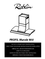 ROBLIN PROFIL MURALE 900 Directions For Use Manual предпросмотр