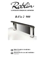 Preview for 1 page of ROBLIN R-Fix 2 900 Instructions For Use And Installation