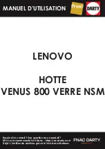 Preview for 1 page of ROBLIN VENUS 800 VERRE NSM Instructions For Installation And Use Manual