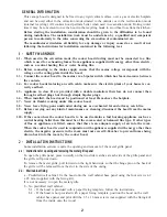 Preview for 2 page of ROBLIN VISIERE 615 Operating Instructions Manual