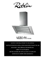 ROBLIN VIZIO FX MURALE Instructions For Installation Manual предпросмотр