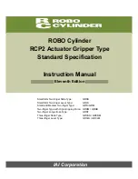 Preview for 1 page of ROBO Cylinder GR3LM Instruction Manual