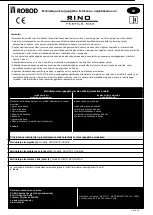 Preview for 10 page of ROBOD RINO TEXTILE MAX Manual For Use, Storage And Maintenance