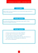 Preview for 4 page of Robogo SWIFT User Manual