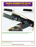 Preview for 28 page of Robokits Robotic Arm 6 DOF Assembly Manual