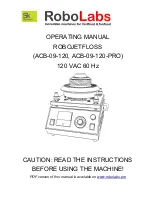 Preview for 1 page of RoboLabs ROBOJETFLOSS Operating Manual