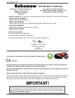 Preview for 2 page of Robomower MS1000 Operating Manual