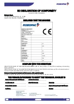 Preview for 115 page of Robopac Compacta S4 Use And Maintenance Manual