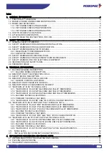 Preview for 3 page of Robopac Masterplat FREEZER Use And Maintenance Manual