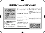 Preview for 4 page of Robot Coupe 34231A Operating Instructions Manual