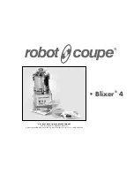 Preview for 1 page of Robot Coupe Blixer 4 Operating Instructions Manual