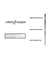 Preview for 3 page of Robot Coupe Blixer 4 Operating Instructions Manual