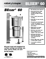 Robot Coupe BLIXER 60 Specifications preview