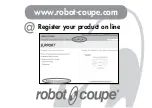 Предварительный просмотр 2 страницы Robot Coupe CL 20 D Manual