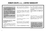 Preview for 14 page of Robot Coupe CL 40 Operating Instructions Manual