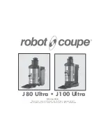 Robot Coupe J 100 Ultra User Instruction preview