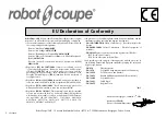 Preview for 3 page of Robot Coupe MP 350 Combi Ultra Manual