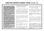 Preview for 26 page of Robot Coupe MP 800 Turbo Operating Instructions Manual