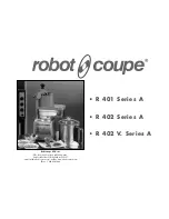 Robot Coupe R 401 Series A User Manual preview