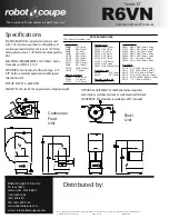 Preview for 2 page of Robot Coupe R6VN Specifications