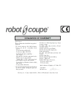 Preview for 3 page of Robot Coupe Robot Cook Manual