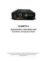 Robotics Technologies CLARITY 4 Installation And Operation Manual preview