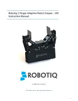 ROBOTIQ 2-Finger Adaptive Robot Gripper - 200 Instruction Manual preview