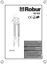 Robur 8143 Operation Manual And Instructions preview