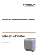 Preview for 1 page of Robur Caldaia 100.2 Tech Installation, Use And Maintenance Manual