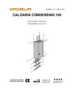 Preview for 1 page of Robur CALDARIA CONDENSING 100 Installation And Use Instructions Manual