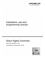 Preview for 1 page of Robur Direct Digital Controller Installation, Use And Programming Manual