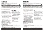 Предварительный просмотр 2 страницы Robus R100LEDCCT3E-01 Instruction Manual