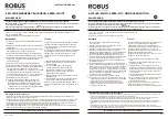 Robus R4WLEDBHE-01 Instruction Manual предпросмотр