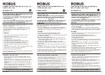 Предварительный просмотр 1 страницы Robus RHA34406FT-24 Installation Instructions