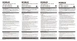 Preview for 1 page of Robus RHL1040P-04 Quick Manual