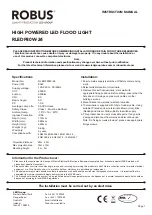 Preview for 1 page of Robus RLEDF80W-24 Instruction Manual