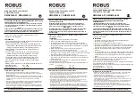 Preview for 1 page of Robus RMA03040-01 Manual