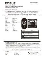 Robus RVB3050-CRTL Instruction Manual предпросмотр