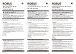 Robus RVR1840-01 Instruction Manual предпросмотр