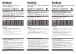 Robus VEGAS Series Quick Start Manual предпросмотр