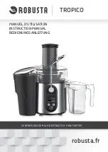 Предварительный просмотр 1 страницы Robusta TROPICO Instruction Manual